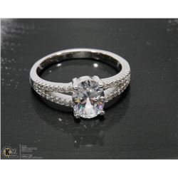 FAUX DIAMOND SET IN STERLING SILVER