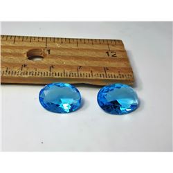 8 - LOT OF 2 NATURAL SWISS BLUE TOPAZ