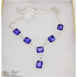 #21-TANZANITE GEMSTONE NECKLACE