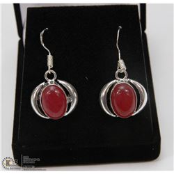 #36-KASHMIRI RUBY GEMSTONE EARRINGS