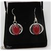 Image 1 : #36-KASHMIRI RUBY GEMSTONE EARRINGS