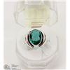 Image 1 : #16-GREEN APATITE GEMSTONE RING