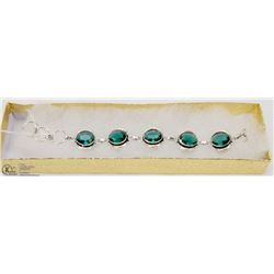 #14-GREEN APATITE GEMSTONE BRACELET