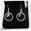 Image 1 : #26-CHROME DIOPSIDE GEMSTONE EARRINGS