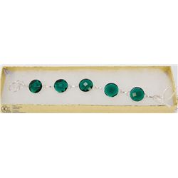 #27-CHROME DIOPSIDE GEMSTONE BRACELET