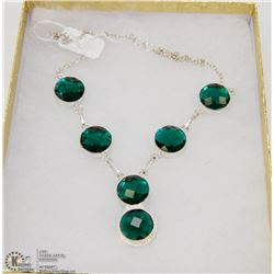 #25-CHROME DIOPSIDE GEMSTONE NECKLACE