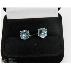 2 CARAT TOTAL WEIGHT BLUE TOPAZ EARRINGS