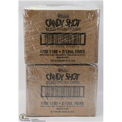 #47-2 CASES CANDY SHOT GLASS ARTIFICIALLY