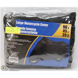 LARGE NYLON MOTORCYCLE COVER WITH STORAGE