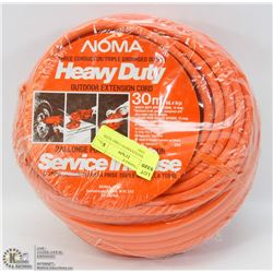 NEW 30M EXTENSION CORD WITH TRIPLE END