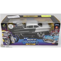 55 CHEVY MUSCLE MACHINE CAR SCALE 1:18