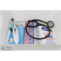 STETHOSCOPE WITH NEW DIGITAL THERMOMETER AND