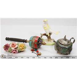 FLAT WITH TIBETAN PRAYER WHEEL, MINI TIBETAN TEA