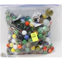BAG OF VINTAGE MARBLES