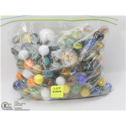 BAG OF VINTAGE MARBLES