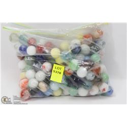 BAG OF VINTAGE MARBLES