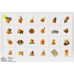 SHEET OF 24 2 & 7 CALGARY RADIO STATION PINS