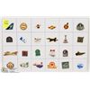 Image 1 : SHEET OF 24 AVIATION PINS