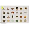 Image 1 : SHEET OF 24 ENTERTAINMENT PINS