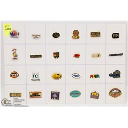 SHEET OF 24 MEDIA PINS