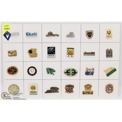 SHEET OF 24 MINING PINS