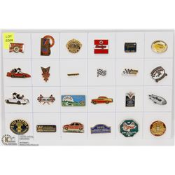 SHEET OF 24 MOTOR POOL PINS