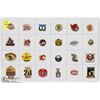 Image 1 : SHEET OF 24 NHL PINS