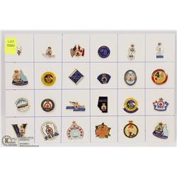 SHEET OF 24 ROYAL CANADIAN LEGION PINS