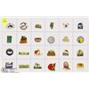 Image 1 : SHEET OF 24 TOURIST PINS