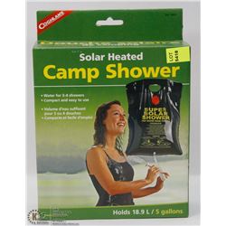 NEW SOLAR HEATED CAMP SHOWER