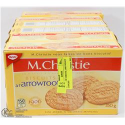 6 BOXES OF CHRISTIE ARROWROOT COOKIES