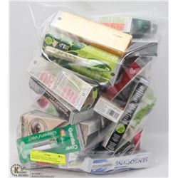 X-LARGE BAG OF ASSORTED MAKEUP, TOOTHPASTE & MORE