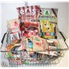 Image 1 : BASKET OF ASSORTED DOG TREATS