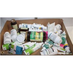 LARGE FLAT OF ASSORTED PET SUPPLEMENTS AND MORE