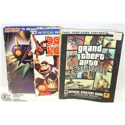 BOX W/ VINTAGE VIDEO GAME GUIDES