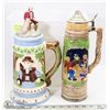 Image 1 : LOT OF 2 BEER STEINS.