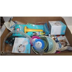 LARGE FLAT OF PET ACCESSORIES