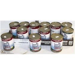 ON CHOICE: LOT OF 12 NATURAL BALANCE DOG FOOD