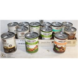 FLAT OF ASSORTED MERRICK CANNED DOG FOOD
