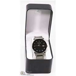 27) BULOVA DIAMOND JAPAN MOVEMENT STAINLESS STEEL