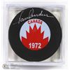 Image 1 : TEAM CANADA 1972 PAUL HENDERSON SIGNED HOCKEY PUCK