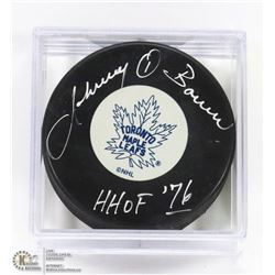 TORONTO MAPLE LEAFS LEGEND JOHNNY BOWER HHOF 76