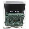 Image 1 : CHANEL LEATHER HAND BAG WITH CHAIN AND LEATHER