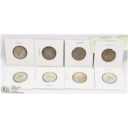 LOT OF 8 CANADIAN QUARTERS WITH SILVER CONTENT