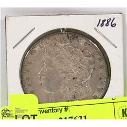 1886  MORGAN SILVER DOLLAR