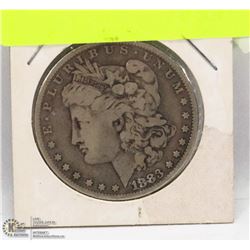 1883  MORGAN SILVER DOLLAR