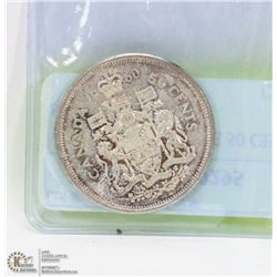 1960 KING GEORGE 50 CENT PIECE 80% SILVER