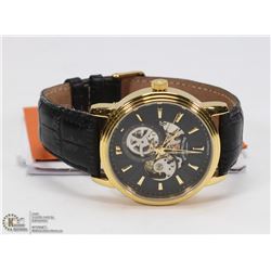 42) STUHRLING AUTOMATIC KYRSTERNA CRYSTAL SKELETON