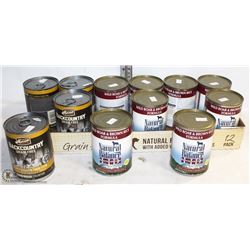 FLAT OF ASSORTED NATURAL BALANCE CANNED DOG FOOD