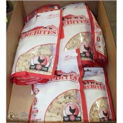 LARGE FLAT OF DOG TREATS